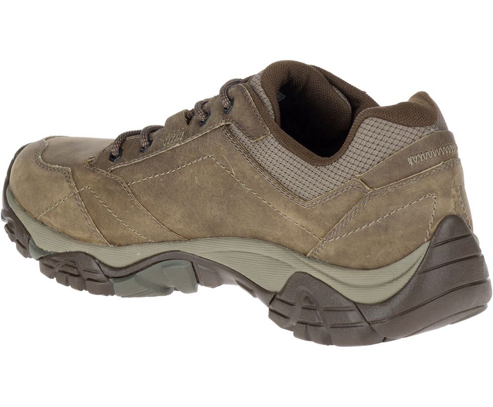 Buty Sportowe Merrell Męskie Oliwkowe - Moab Adventure Lace Wide Width - 794851-RMJ